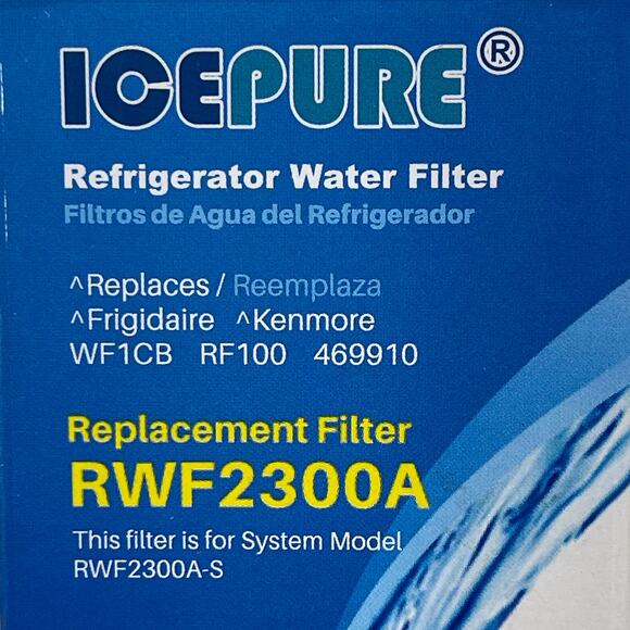 IcePure Refrigerator Water Filter RWF22300A New Sealed Kenmore Frigidaire - Picture 7 of 8